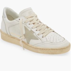 Golden goose ball star white/silver size 6.5